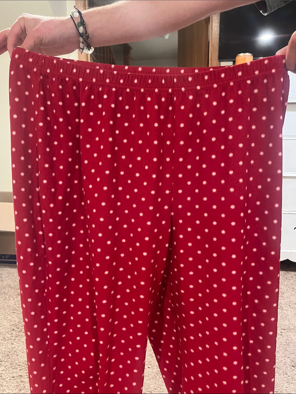 croft & barrow Red Polka Dot Pajama Pants